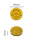 【メール便送料無料】 美濃焼 信長 / 箸置き 4cm / 金