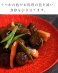 美濃焼とちり丸皿(L)赤色