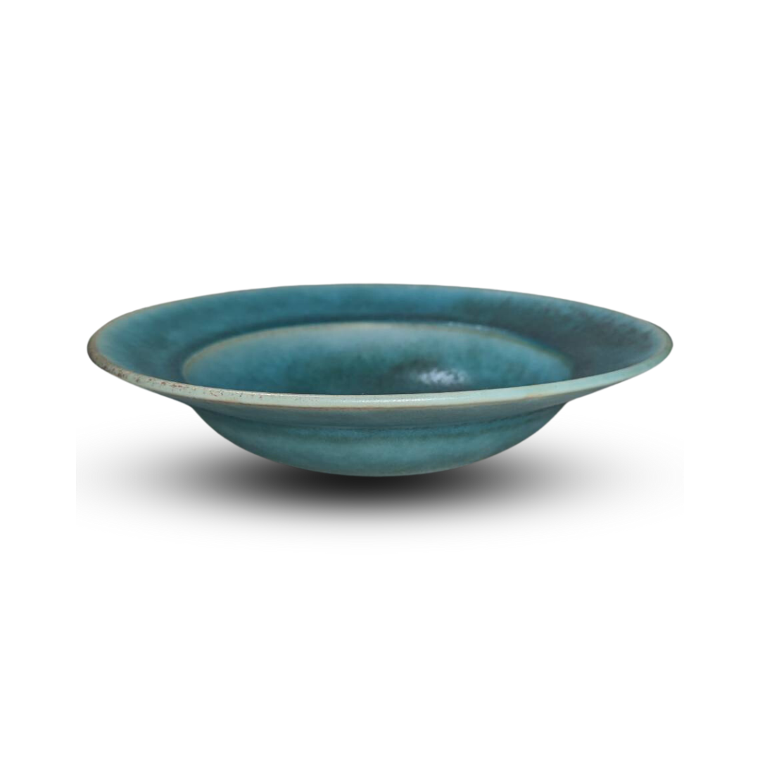 slow greenコラボ】 美濃焼 / リムボウル（L）22.5cm / トルコブルー