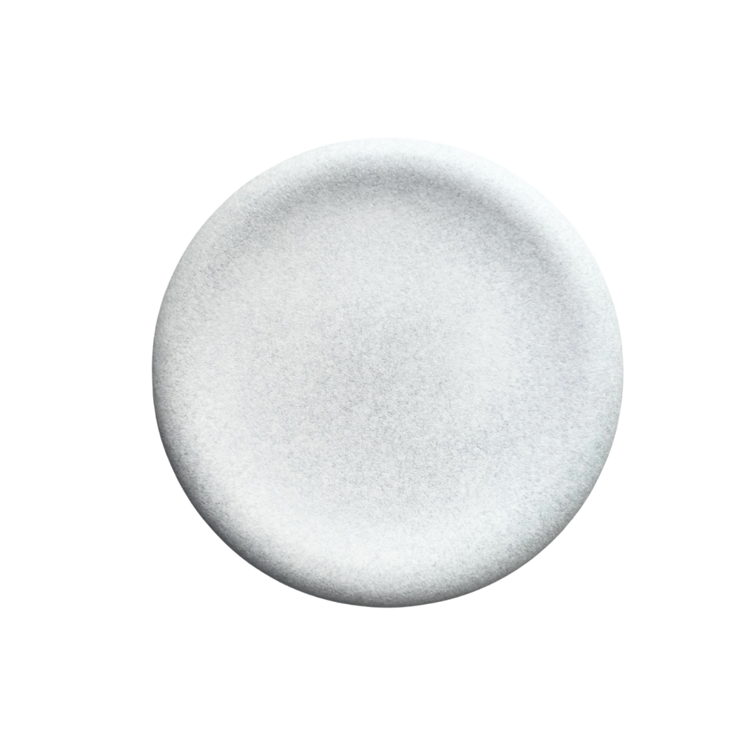 美濃焼 / ストーンタッチ ラウンドプレート 19.5cm / グレー