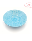 【アウトレット】 美濃焼 / とちり丸皿(M) 17cm / 水色 【30%OFF】