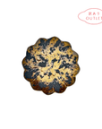 【アウトレット】美濃焼 NOBLE GOLD / 輪花皿 15.5cm