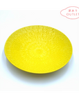 【アウトレット】美濃焼■とちり丸皿(L)■黄色【30%OFF】