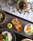 美濃焼NOBLE GOLDレール皿(中)