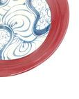 美濃焼■渦紋-kamon-■平型盛鉢 根来(赤)