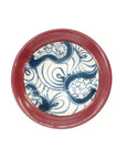 美濃焼■渦紋-kamon-■平型鉢 根来(赤)
