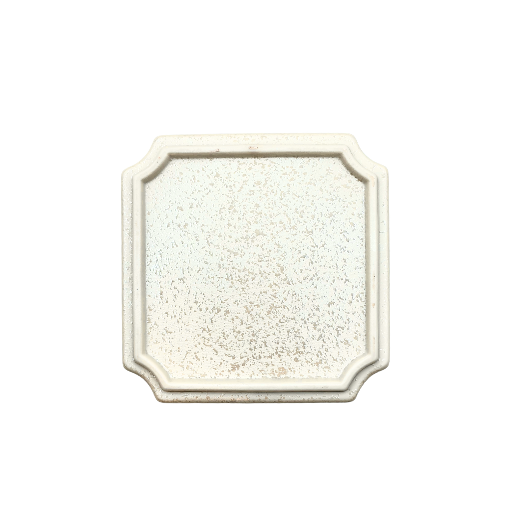 美濃焼 / 宝重箱(二段重) 4寸 13.5cm / クリスタルホワイト