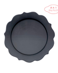 【アウトレット】 美濃焼 / 桔梗皿  19cm / マットブラック 【30%OFF】