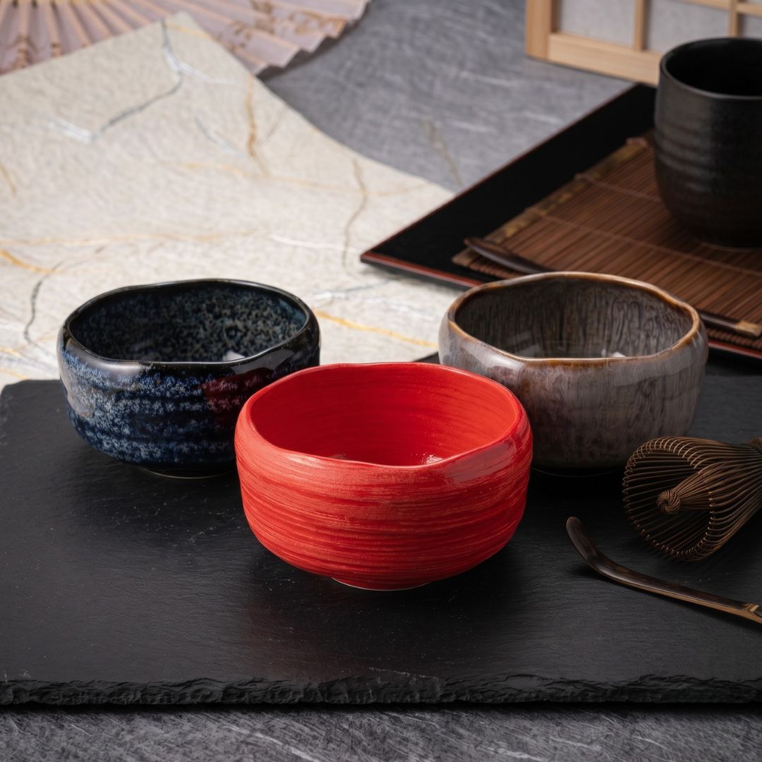 蔵出し・数量限定】美濃焼 / 抹茶碗 13cm / KUJAKU – おしゃれな食器