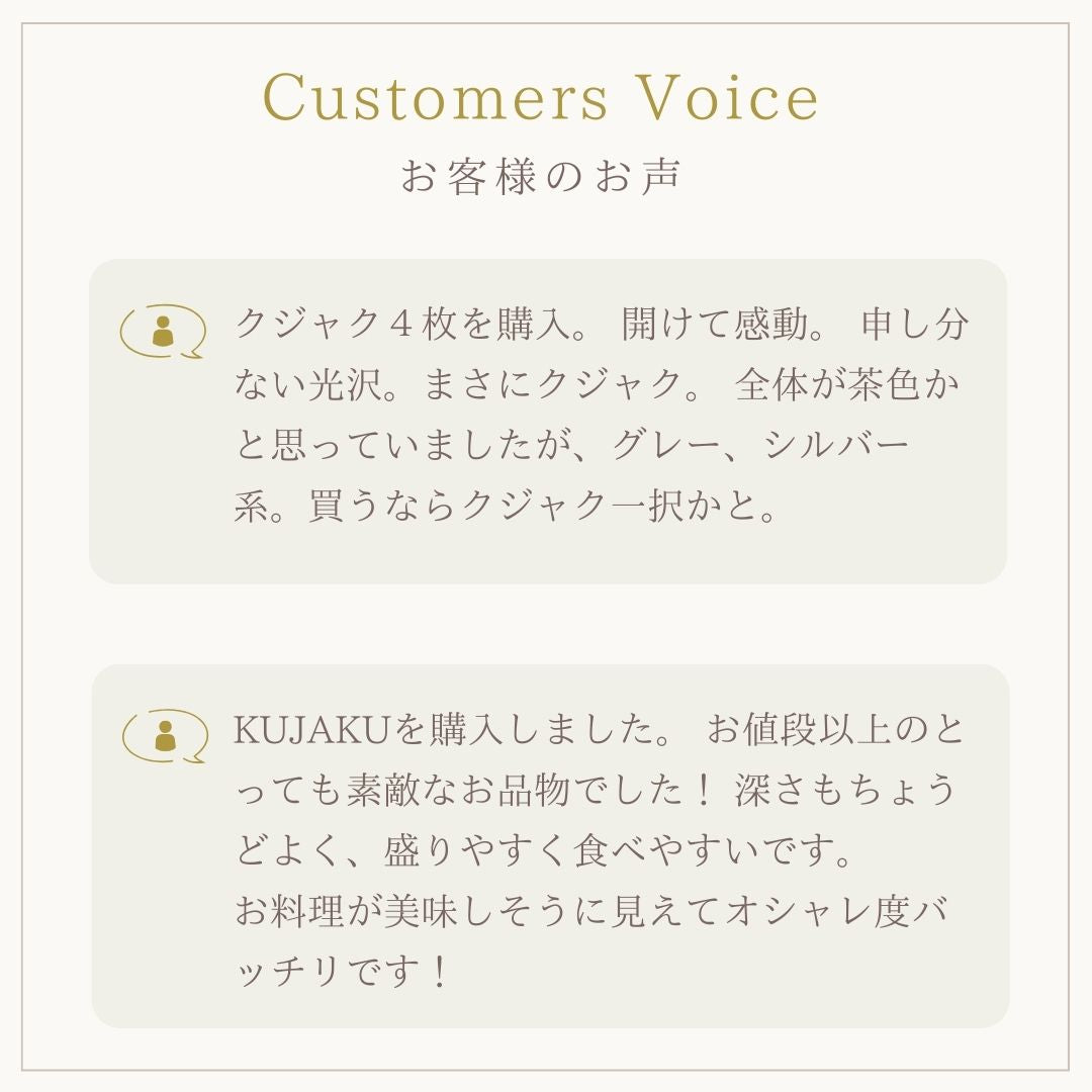 美濃焼ウェブ皿KUJAKU