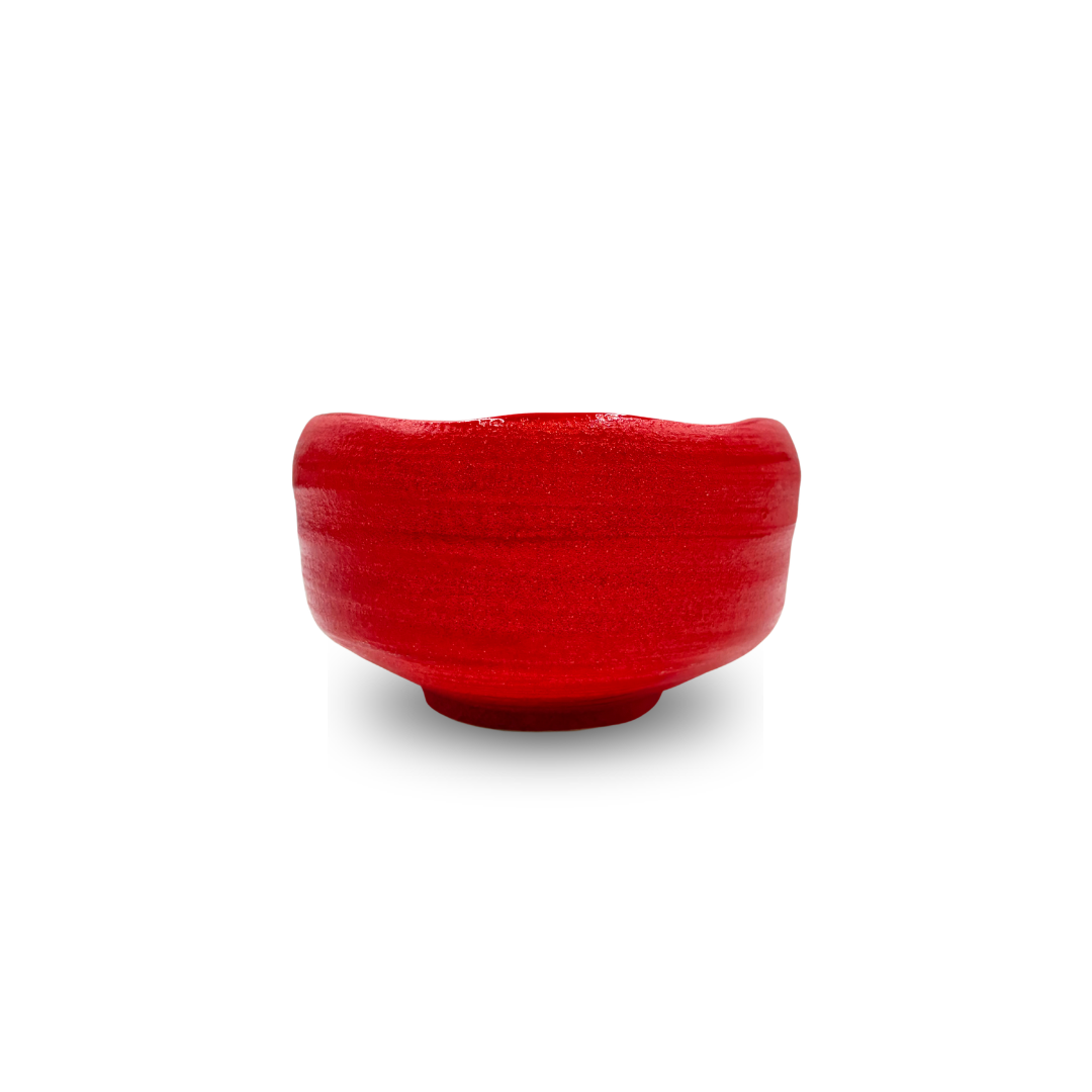 【蔵出し・数量限定】美濃焼 / 抹茶碗 13cm / 赤色