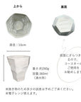【slow greenコラボ】 美濃焼 / バンピーロックグラス 360ml / クリスタルホワイト