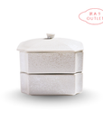 【アウトレット】 美濃焼 / 宝重箱 / クリスタルホワイト 【30%OFF】