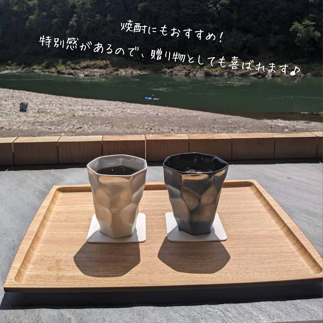 【slow greenコラボ】バンピーロックグラスクリスタルホワイト