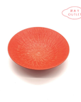 【アウトレット】 美濃焼 / とちり丸皿（M) 17cm / 赤色 【30%OFF】