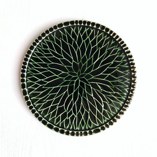美濃焼 / Daria (L)  24.5cm / 織部