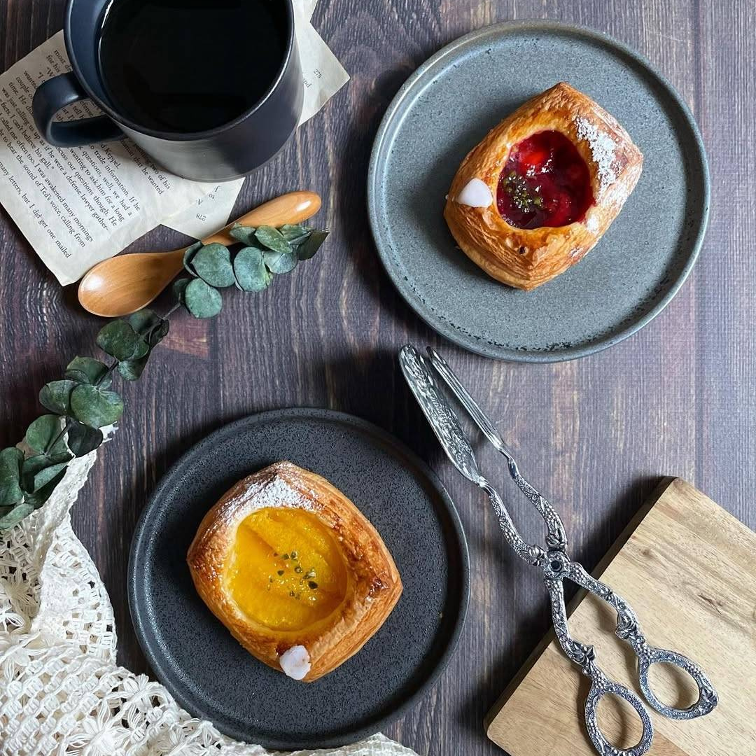 美濃焼 / フラットプレート（S）16cm / フレックルズグレー