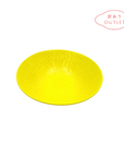 【アウトレット】 美濃焼 / とちり丸皿（M) 17cm / 黄色 【30%OFF】