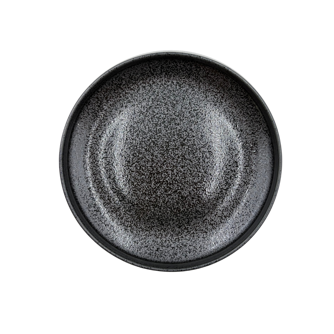 黒釉 内金吹 小付 小鉢 5口 未使用 美濃焼 / くくり鉢（小）15.5cm / 黒結晶 – おしゃれな食器専門店