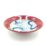 美濃焼 / 渦紋-kamon- / 平型盛鉢 23.5cm / 根来（赤）
