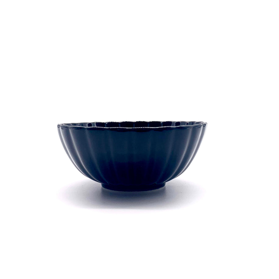 ぎやまん陶■墨ブラック■丸小鉢　