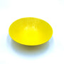 美濃焼 / とちり丸皿（M）17cm / 黄色