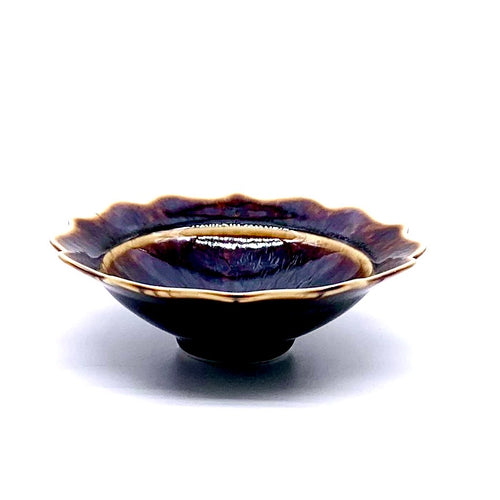 美濃焼 KUJAKU /  花鉢 14cm / 飴色